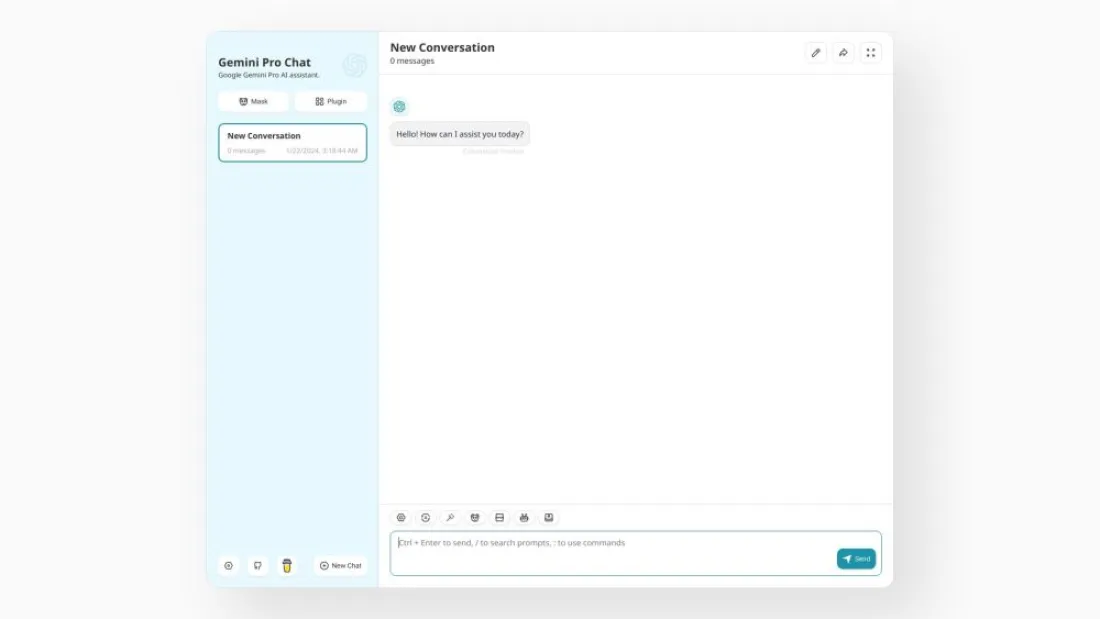 Chat Google Gemini AI