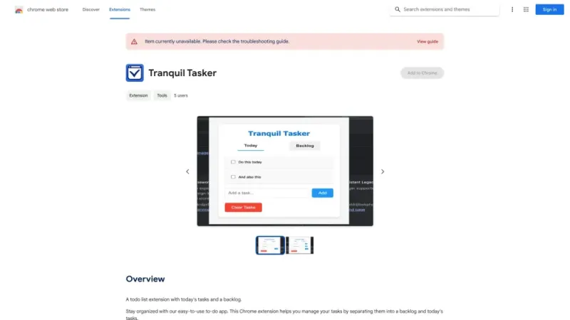 Tranquil Tasker