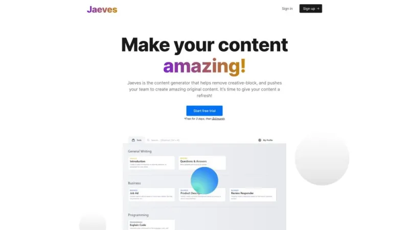 Jaeves AI