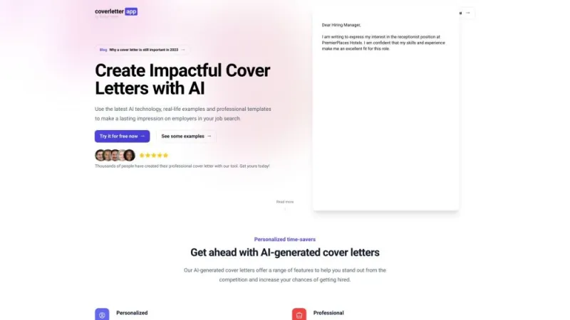 AI Cover Letters
