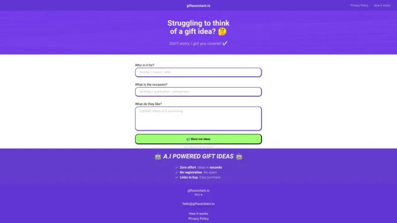 Giftassistant AI